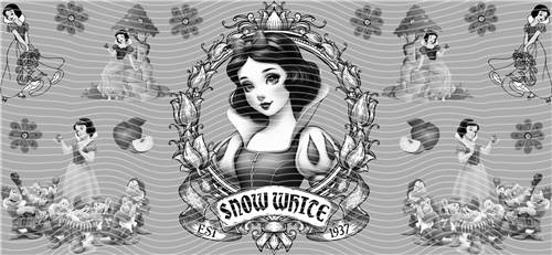 16oz black and white-B 95